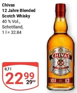 Globus Chivas 12 Jahre Blended Scotch Whisky Angebot