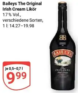 Globus Baileys The Original Irish Cream Likör Angebot