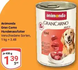 Globus Animonda Gran Carno Hundenassfutter Angebot