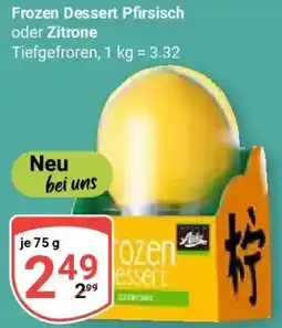 Globus Frozen Dessert Pfirsisch oder Zitrone Angebot