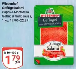 Globus Wiesenhof Geflügelsalami Angebot