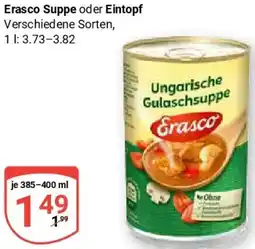 Globus Erasco Suppe oder Eintopf Angebot