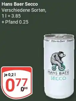 Globus Hans Baer Secco Angebot