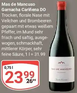 Globus Mas de Mancuso Garnacha Cariñena DO Angebot