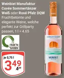 Globus Weinbiet Manufaktur Cuvée Sommertänzer Weiß oder Rosé Pfalz DQW Angebot
