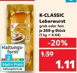 Kaufland K-CLASSIC Leberwurst Angebot