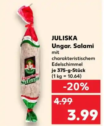 Kaufland JULISKA Ungar. Salami Angebot