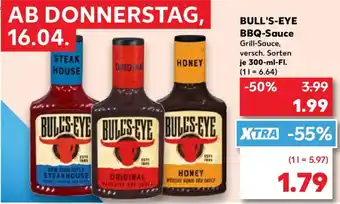 Kaufland BULL'S-EYE BBQ-Sauce Grill-Sauce Angebot