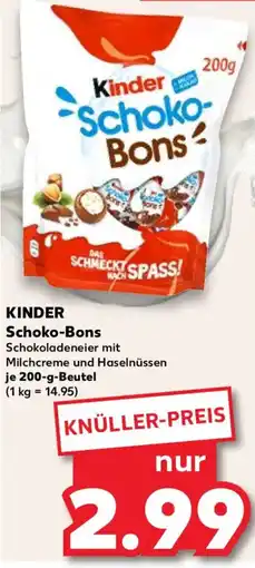 Kaufland KINDER Schoko-Bons Angebot