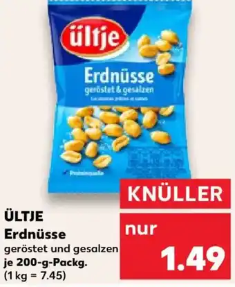 Kaufland ÜLTJE Erdnüsse Angebot