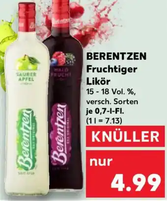 Kaufland BERENTZEN Fruchtiger Likör Angebot