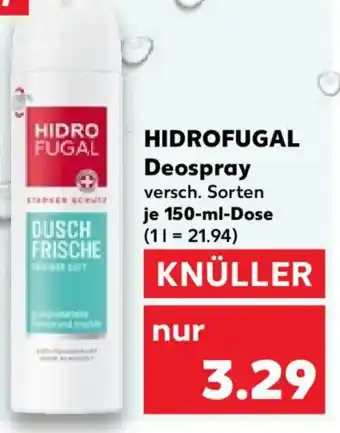 Kaufland HIDROFUGAL Deospray Angebot