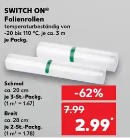 Kaufland SWITCH ON Folienrollen Schmal Angebot