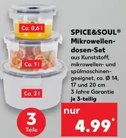 Kaufland SPICE&SOUL Mikrowellen dosen-Set Angebot
