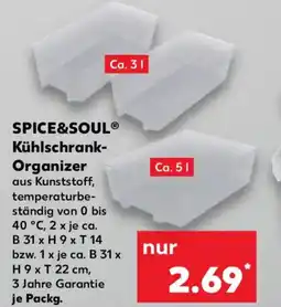 Kaufland SPICE&SOUL Kühlschrank- Organizer Angebot