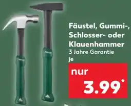 Kaufland Fäustel, Gummi-, Schlosser- oder Klauenhammer Angebot
