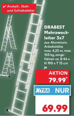 Kaufland DRABEST Mehrzweck- leiter 3x7 Angebot