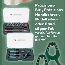 Kaufland PARKSIDE Präzisions- Bit-, Präzisions- Handbohrer-, Nadelfeilen- oder Handsägen-Set Angebot