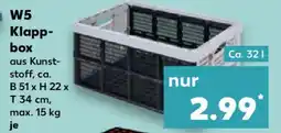 Kaufland W5 Klappbox Angebot