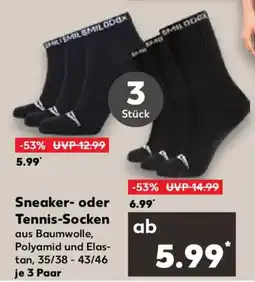Kaufland SMILODOX Sneaker- oder Tennis-Socken Angebot