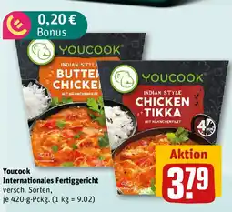 REWE Youcook Internationales Fertiggericht Angebot