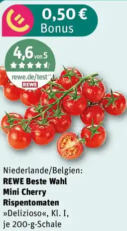 REWE REWE Beste Wahl Mini Cherry Rispentomaten Angebot