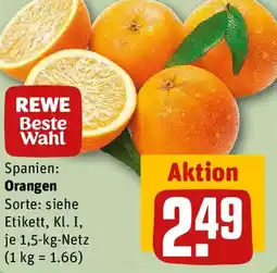 REWE REWE Beste Wahl Orangen Angebot
