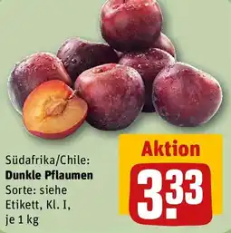 REWE Dunkle Pflaumen Angebot
