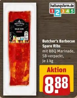 REWE Butcher's Barbecue Spare Ribs Angebot