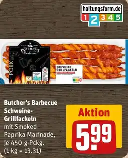 REWE Butcher's Barbecue Schweine- Grillfackeln Angebot