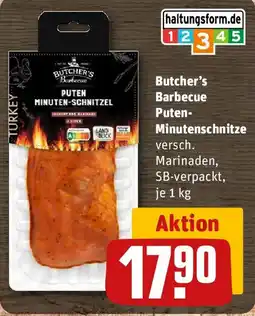 REWE Butcher's Barbecue Puten- Minutenschnitze Angebot