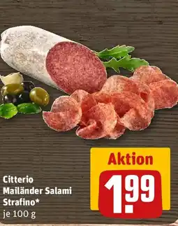 REWE Citterio Mailänder Salami Strafino Angebot