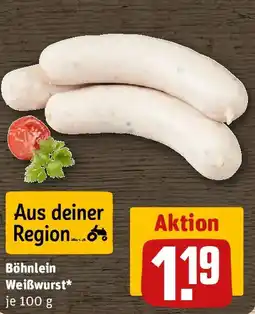 REWE Böhnlein Weißwurst Angebot