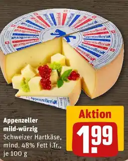 REWE Appenzeller mild-würzig Angebot