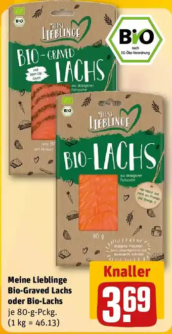 REWE Meine Lieblinge Bio-Graved Lachs oder Bio-Lachs Angebot