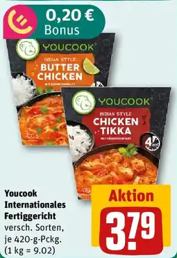 REWE Youcook Internationales Fertiggericht Angebot
