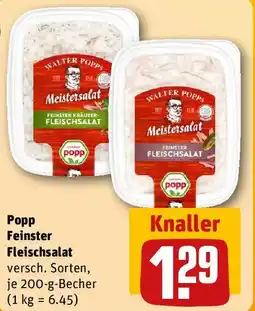 REWE Popp Feinster Fleischsalat Angebot