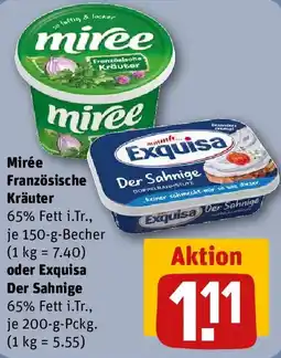 REWE Mirée Französische Kräuter oder Exquisa Der Sahnige Angebot