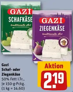 REWE Gazi Schaf- oder Ziegenkäse Angebot
