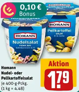 REWE Homann Nudel- oder Pellkartoffelsalat Angebot