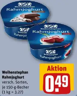 REWE Weihenstephan Rahmjoghurt Angebot