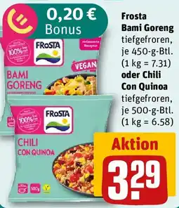 REWE Frosta Bami Goreng oder Chili Con Quinoa Angebot