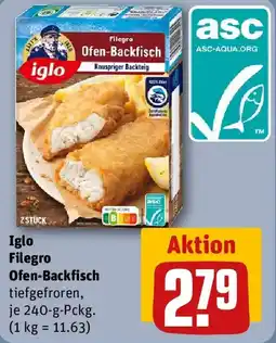 REWE Iglo Filegro Ofen-Backfisch Angebot