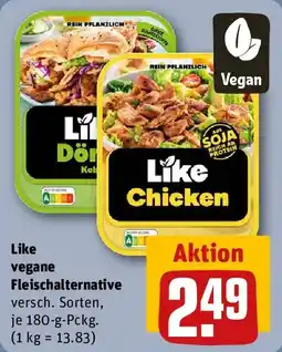 REWE Like vegane Fleischalternative Angebot