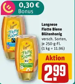 REWE Langnese Flotte Biene Blütenhonig Angebot