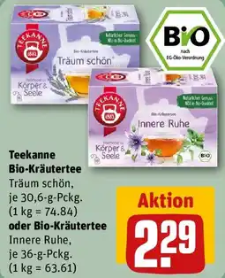 REWE Teekanne Bio-Kräutertee oder Bio-Kräutertee Angebot