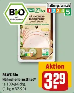 REWE REWE Bio Hähnchenbrustfilet Angebot