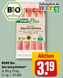 REWE REWE Bio Serranoschinken Angebot