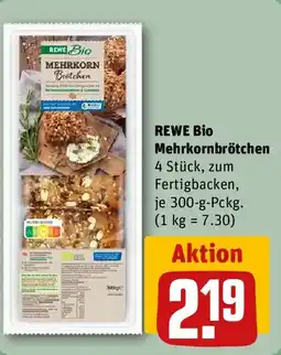 REWE REWE Bio Mehrkornbrötchen Angebot