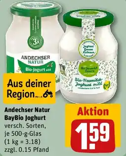 REWE Andechser Natur BayBio Joghurt Angebot